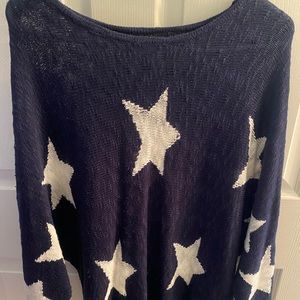 Blue and white star sweater